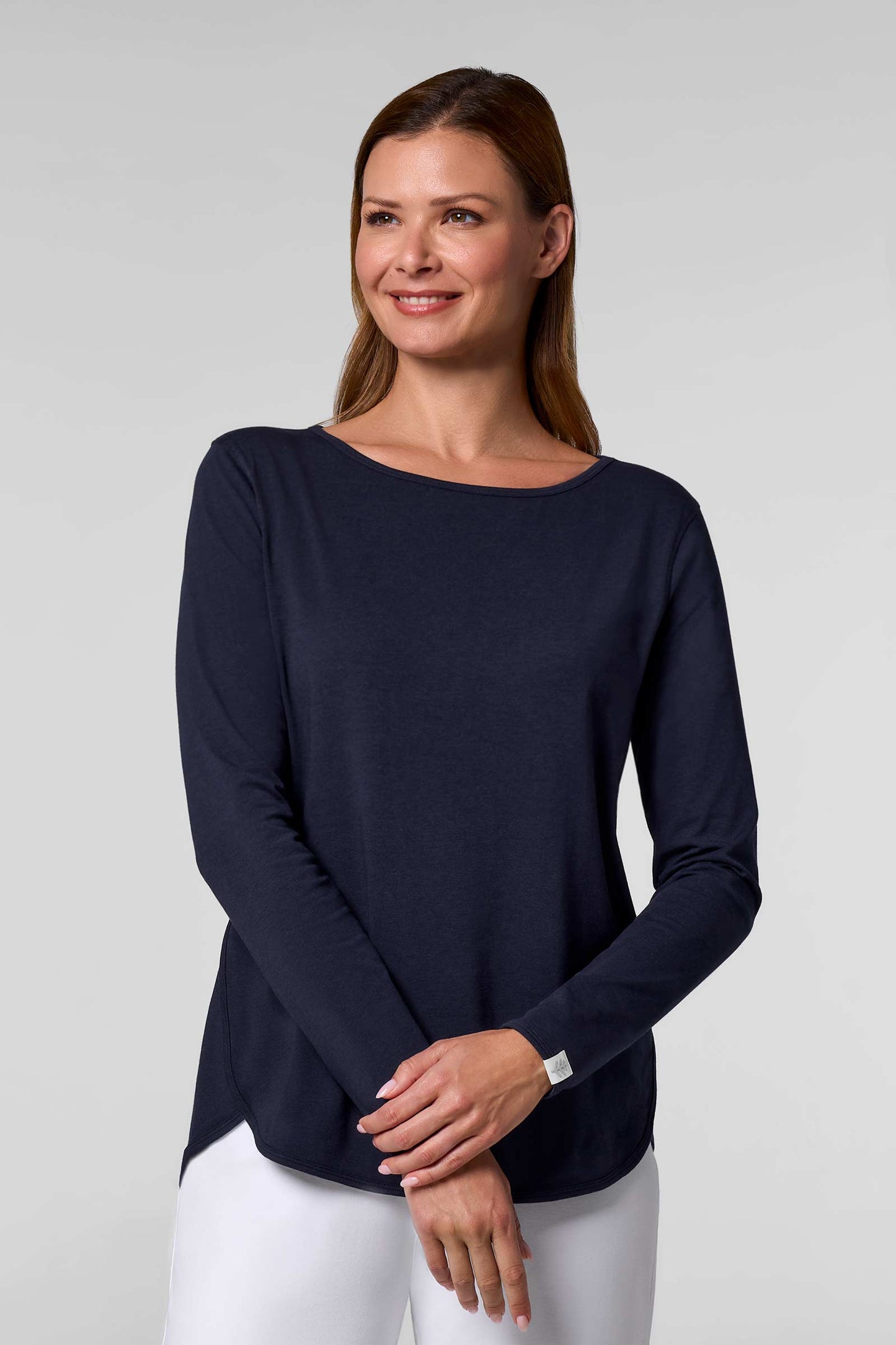 Women's Heyday Side Split Shirt | Navy