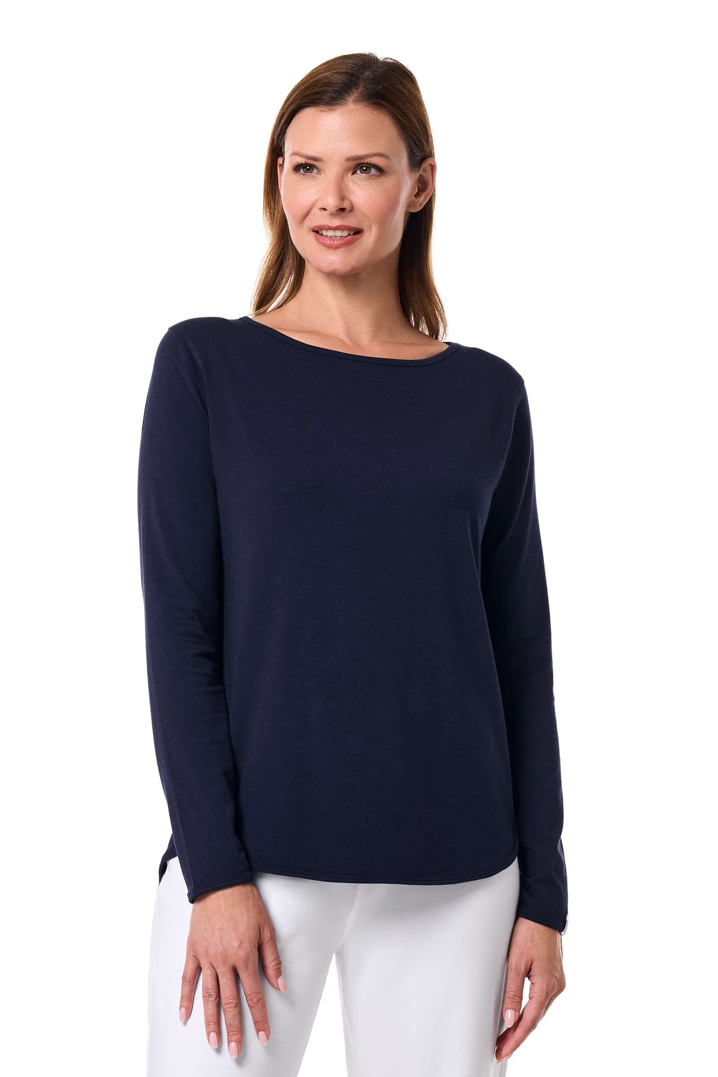 Women's Heyday Side Split Shirt | Navy