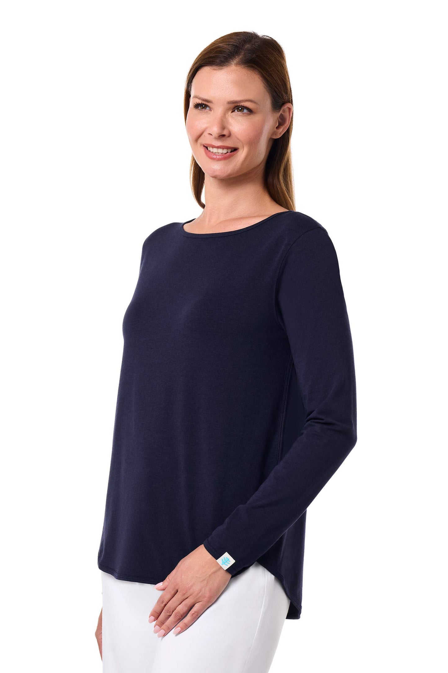 Women's Heyday Side Split Shirt | Navy