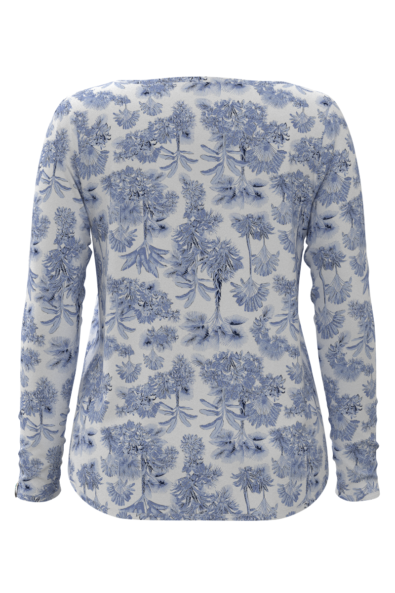 Women's Heyday Side Split Shirt | Periwinkle Isla Bonita