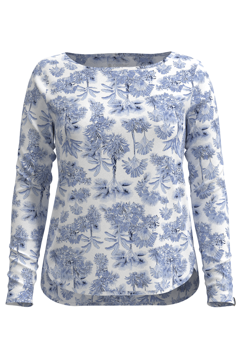 Women's Heyday Side Split Shirt | Periwinkle Isla Bonita