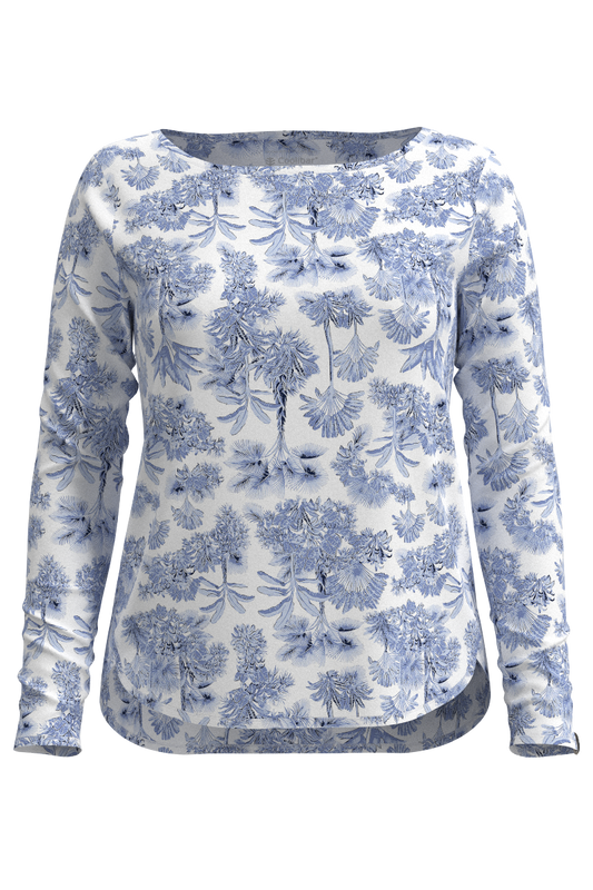 Women's Heyday Side Split Shirt | Periwinkle Isla Bonita