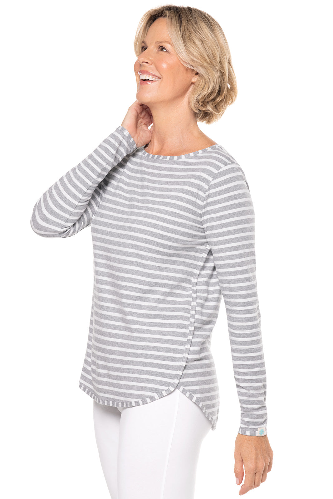 Color_Grey/White Stripe