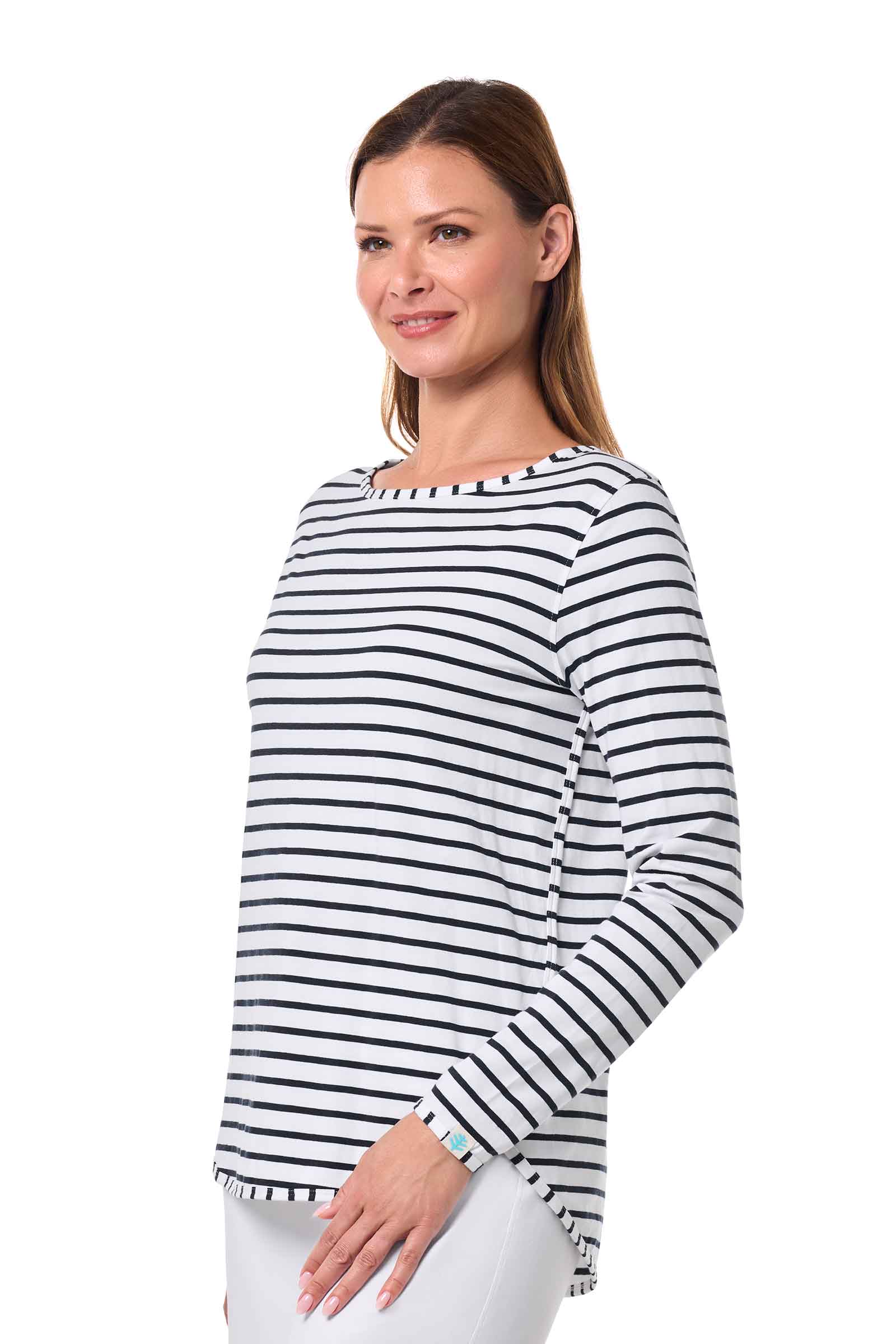 Color_White/Navy Stripe