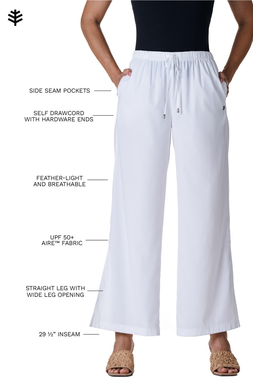 Women's Petra Wide Leg Pants | Pale Khaki