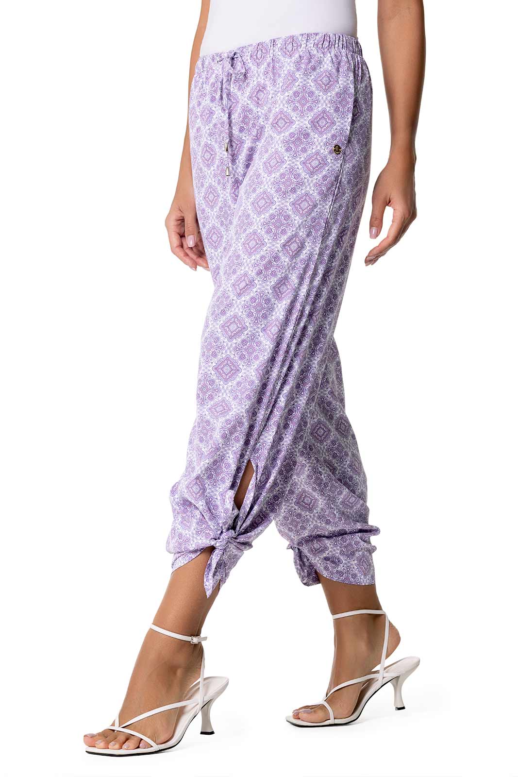 Women's Petra Wide Leg Pants | Lavendula Diamond Mandala