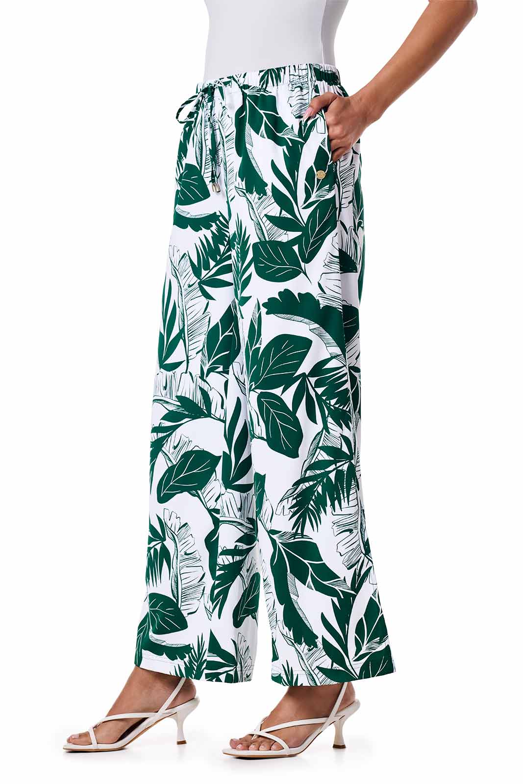 Women's Petra Wide Leg Pants | Eden Palm Paradise
