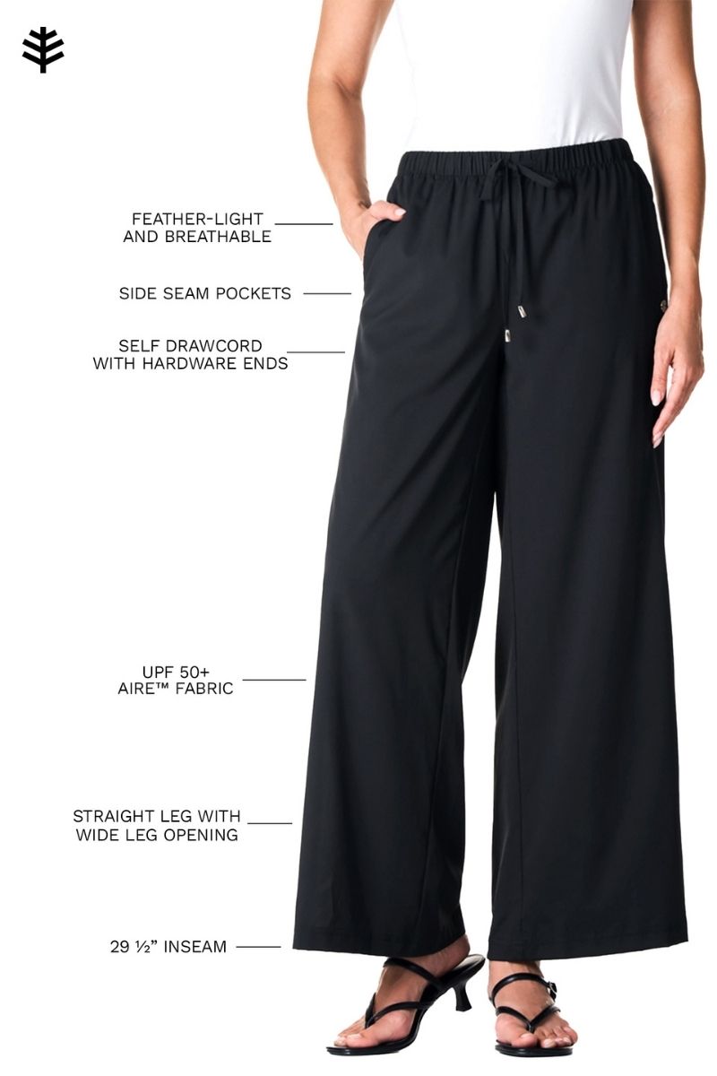 Women's Petra Wide Leg Pants | Black