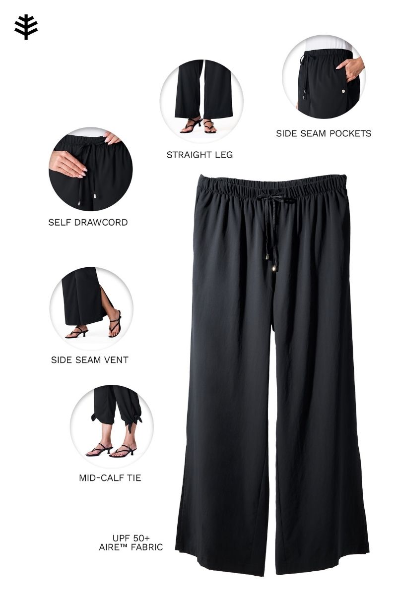Women's Petra Wide Leg Pants | Black