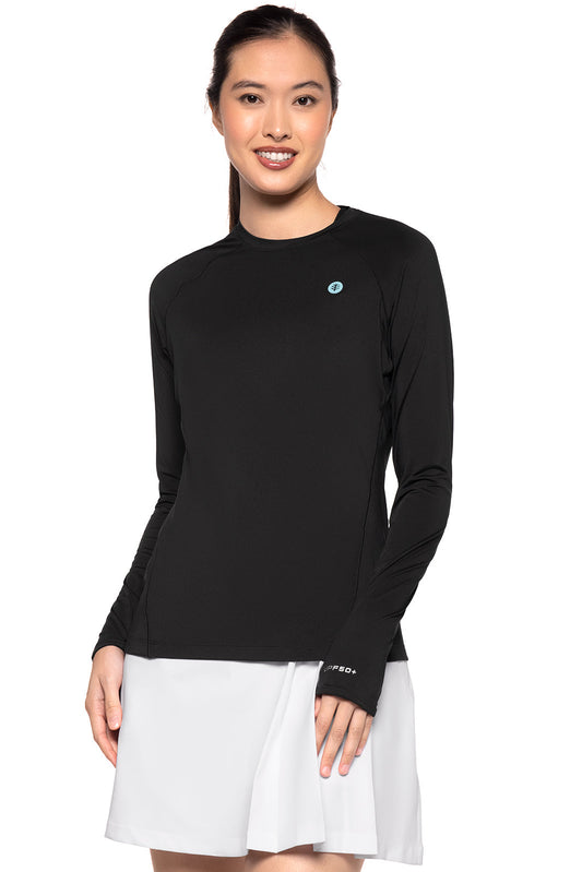 Women's Devi Long Sleeve Fitness T-Shirt | Black