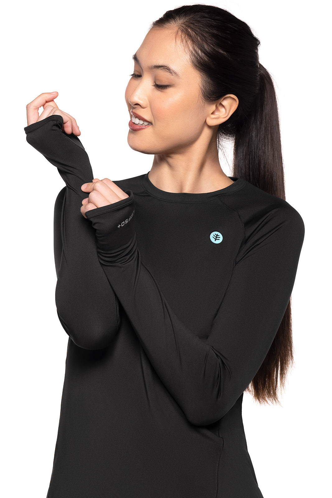 Women's Devi Long Sleeve Fitness T-Shirt | Black