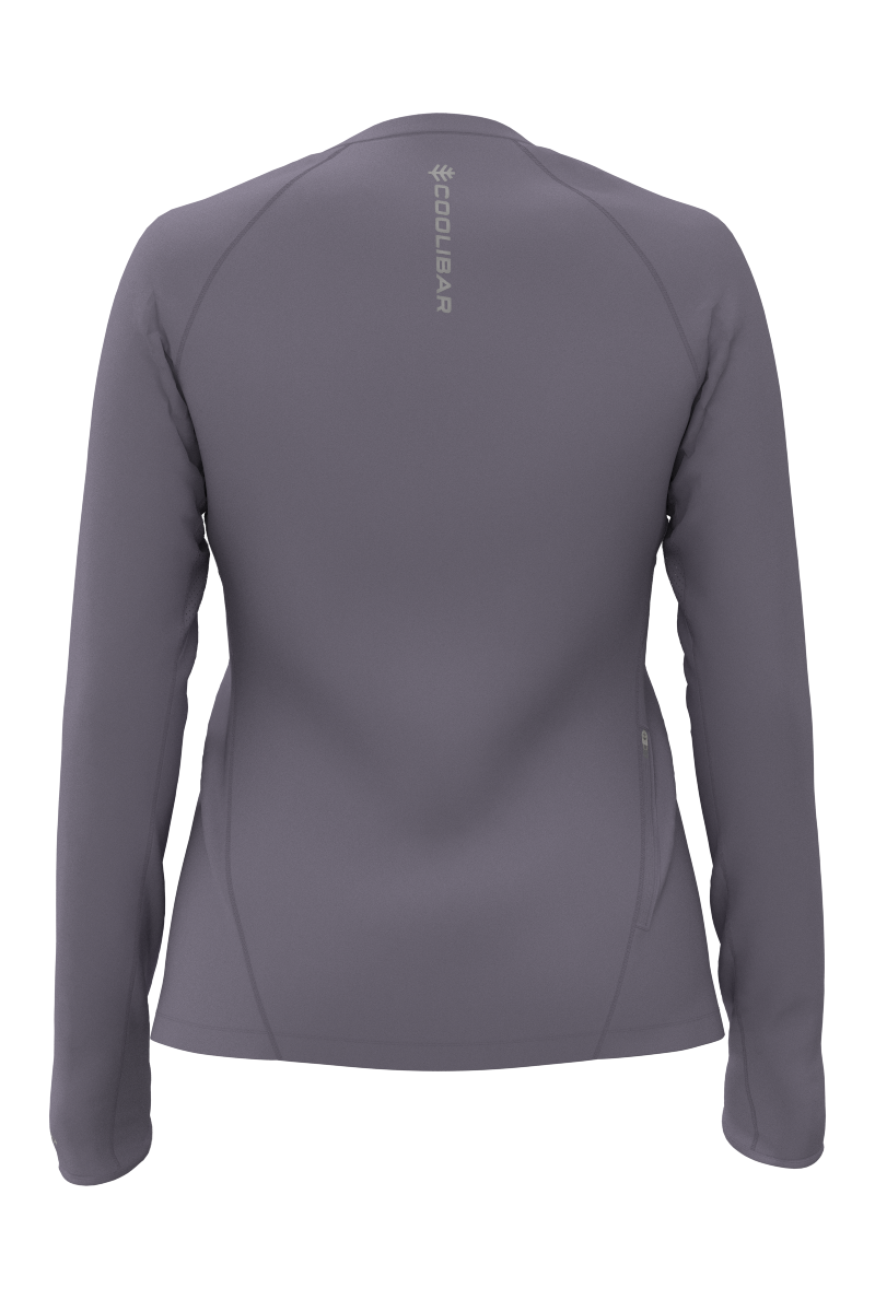 Women's Devi Long Sleeve Fitness T-Shirt | Lavender Grey