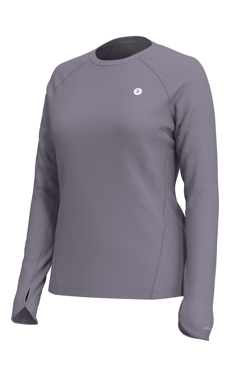 Women's Devi Long Sleeve Fitness T-Shirt | Lavender Grey