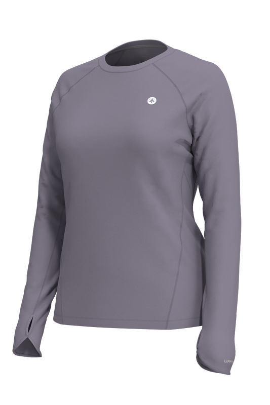 Women's Devi Long Sleeve Fitness T-Shirt | Lavender Grey