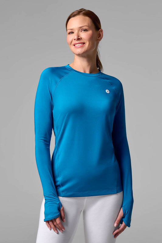 Women's Devi Long Sleeve Fitness T-Shirt | Bluejay