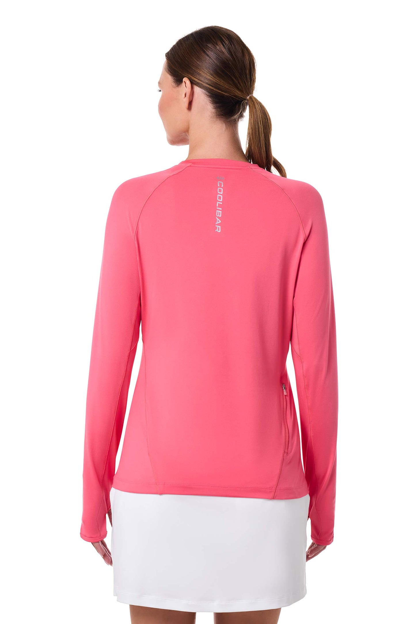 Women's Devi Long Sleeve Fitness T-Shirt | Sunkist Coral