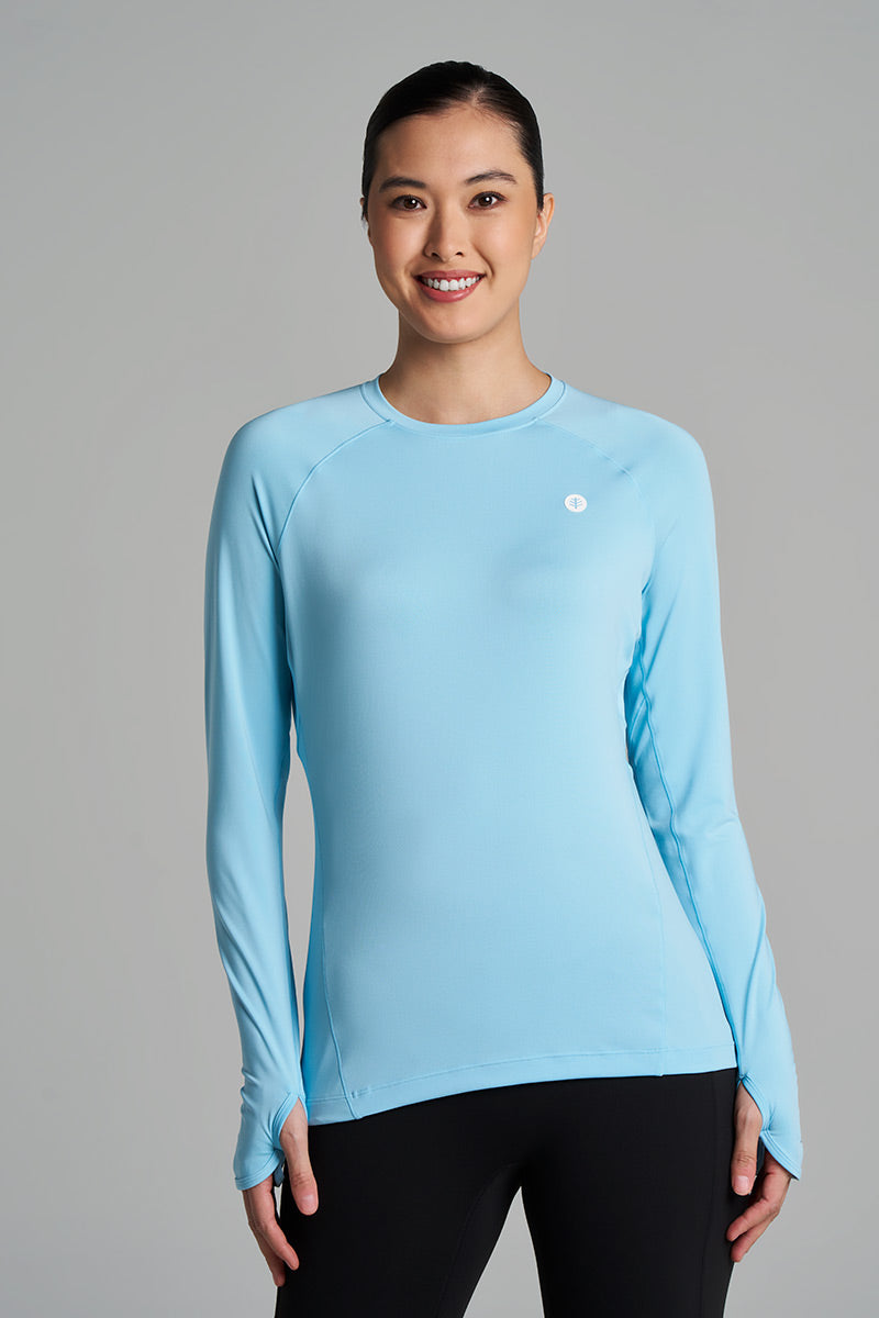 Women's Devi Long Sleeve Fitness T-Shirt | Arctic Blue
