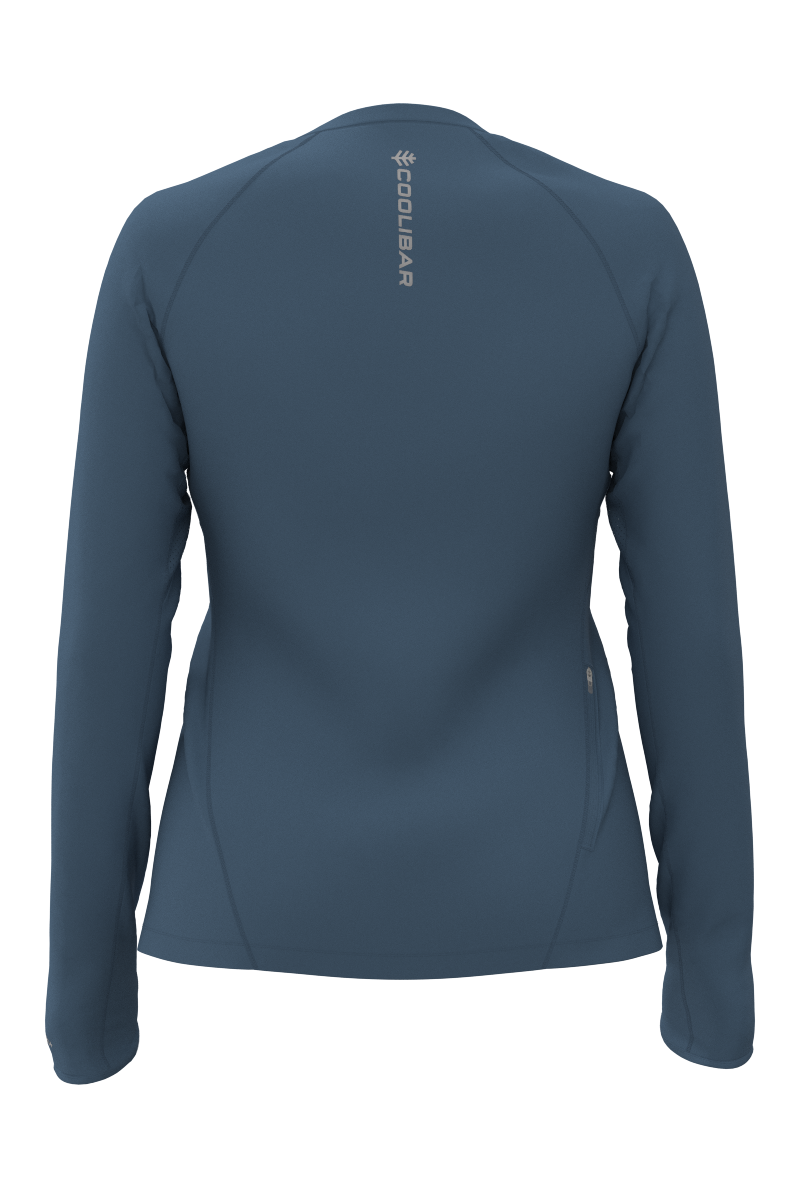 Women's Devi Long Sleeve Fitness T-Shirt | Blue Dusk
