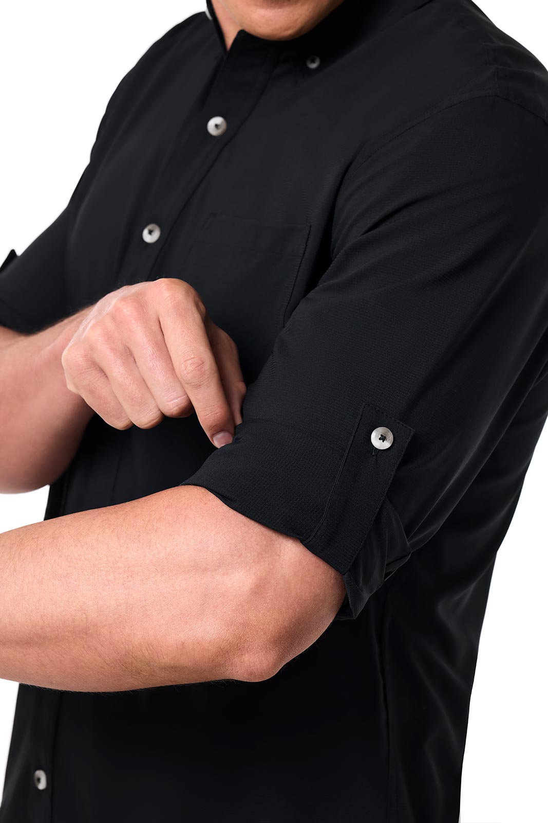 Men's Aricia Long Sleeve Sun Shirt | Black