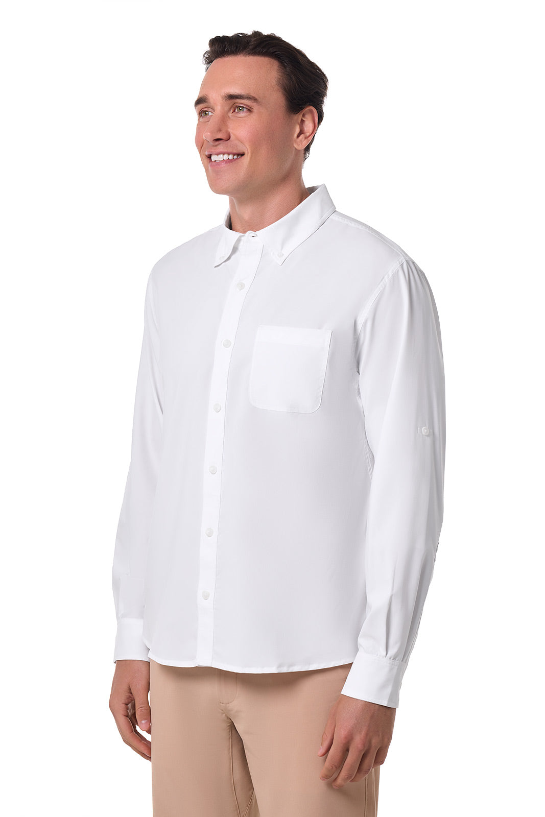 Men's Aricia Long Sleeve Sun Shirt | White