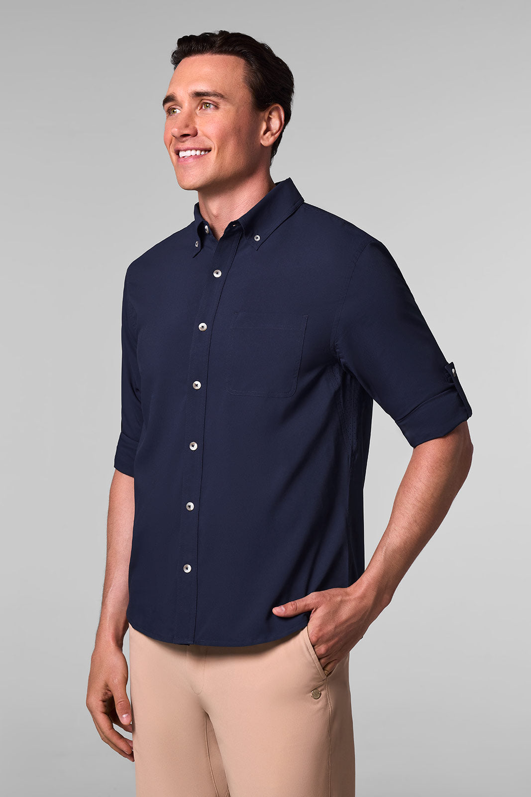 Men's Aricia Long Sleeve Sun Shirt | Navy