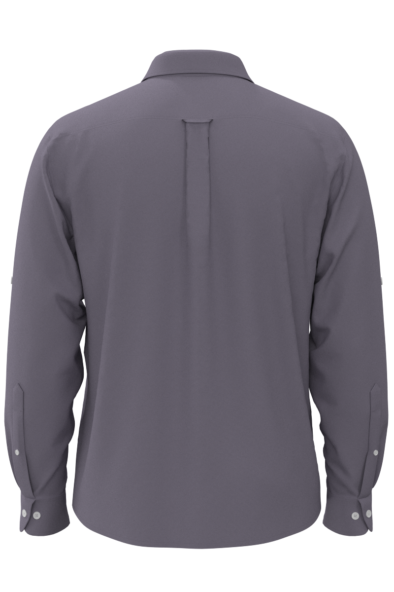 Men's Aricia Long Sleeve Sun Shirt | Lavender Grey