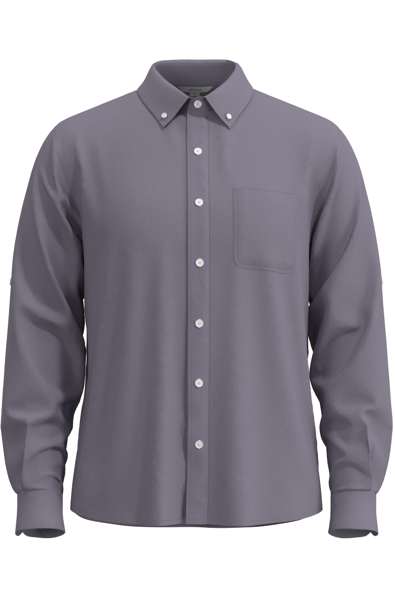 Men's Aricia Long Sleeve Sun Shirt | Lavender Grey