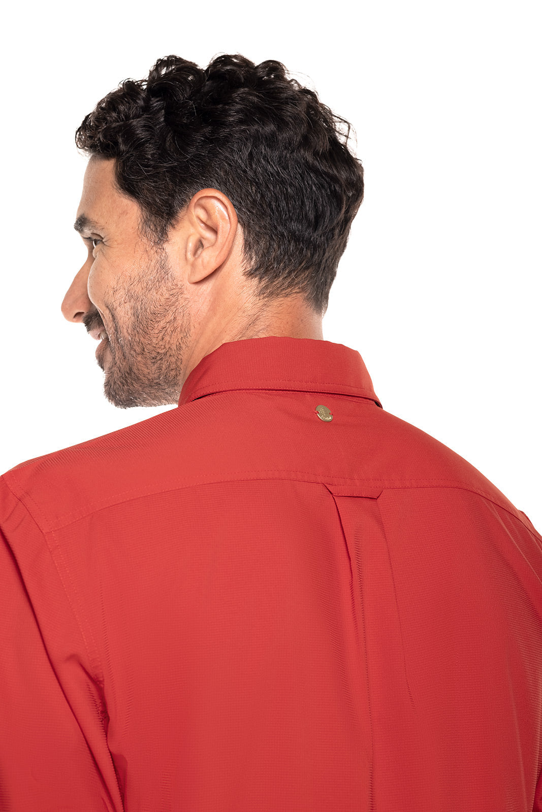 Men's Aricia Long Sleeve Sun Shirt | Carmine Red