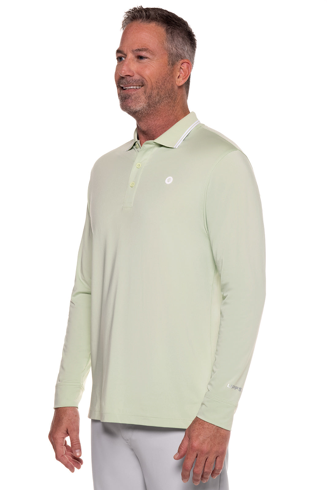 Men's Erodym Long Sleeve Golf Polo | Seedling