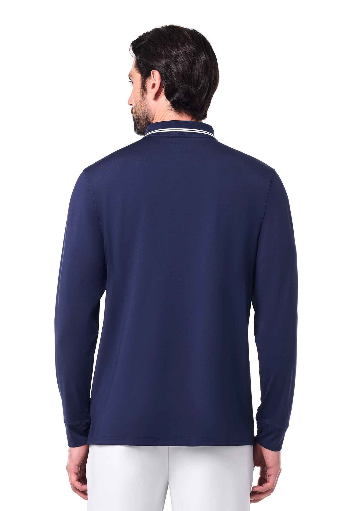 Men's Erodym Long Sleeve Golf Polo | Navy