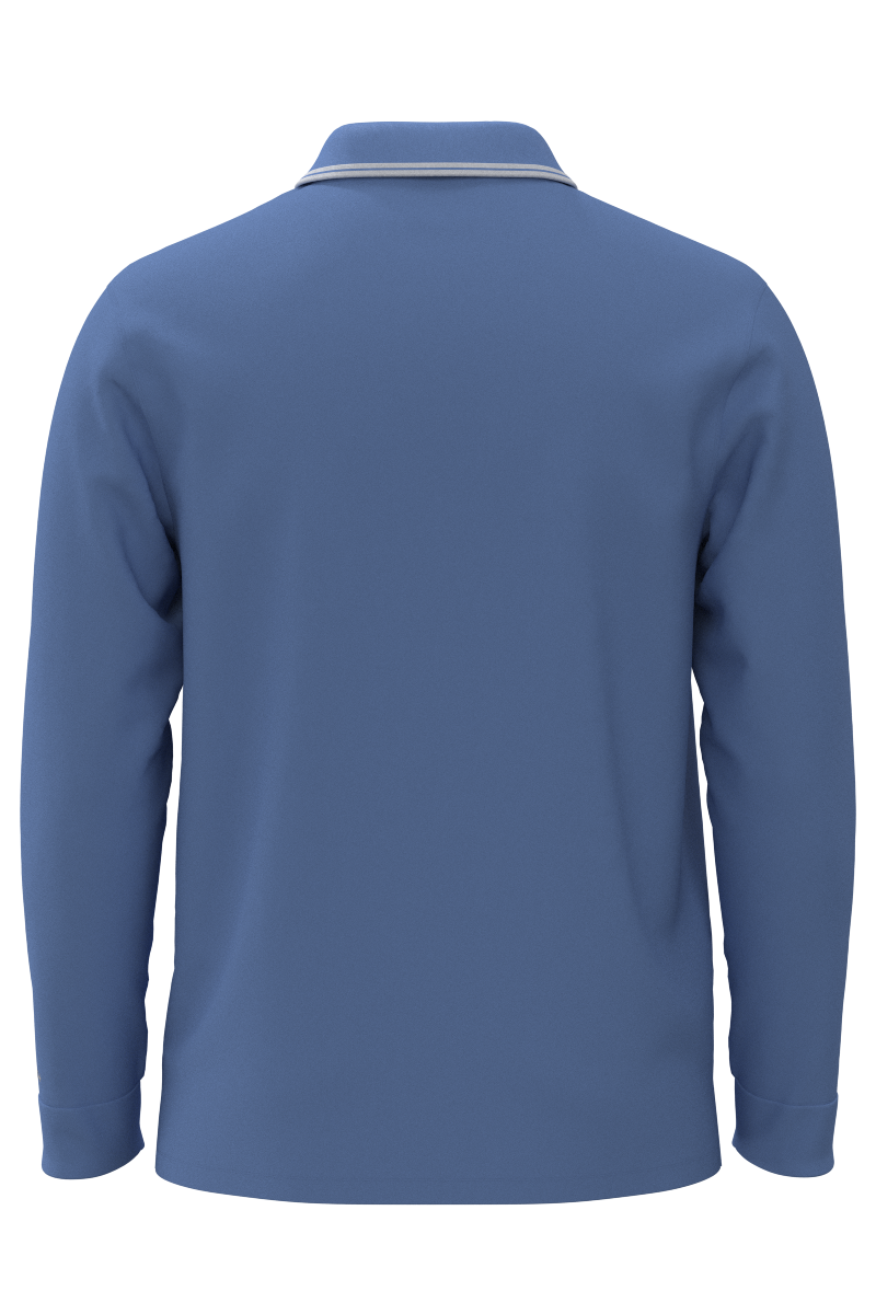 Men's Erodym Long Sleeve Golf Polo | Bluebell