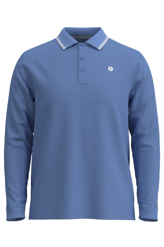 Men's Erodym Long Sleeve Golf Polo | Bluebell