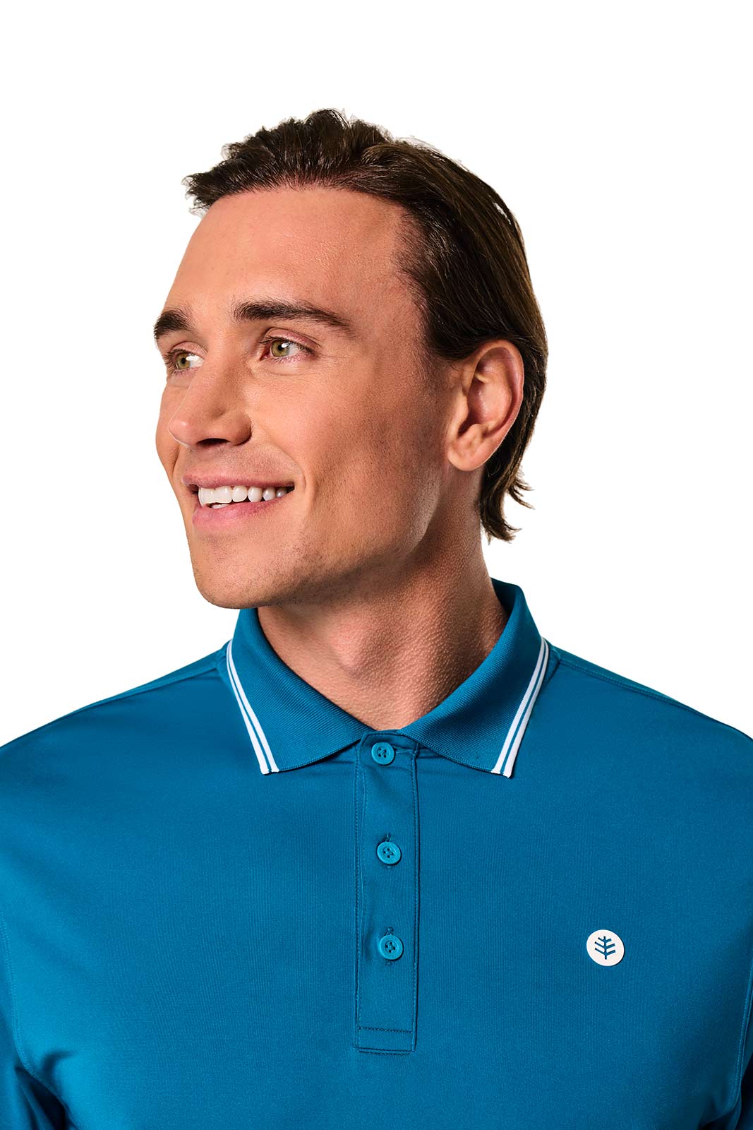 Men's Erodym Long Sleeve Golf Polo | Bluejay