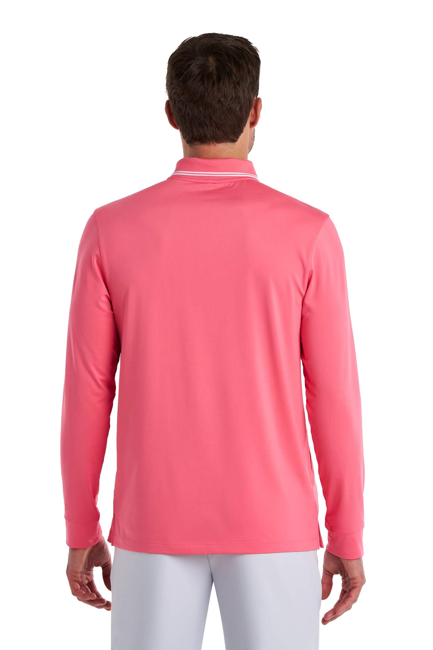 Men's Erodym Long Sleeve Golf Polo | Sunkist Coral
