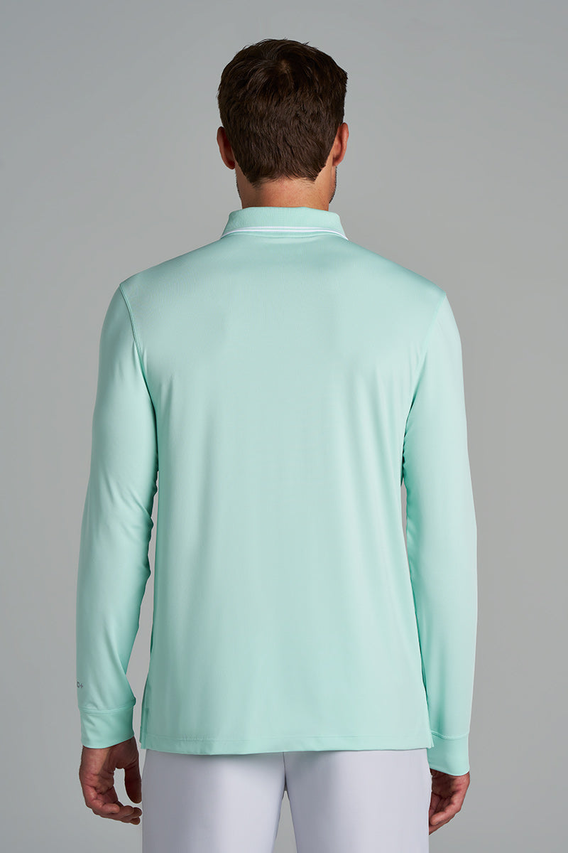 Men's Erodym Long Sleeve Golf Polo | Honeydew