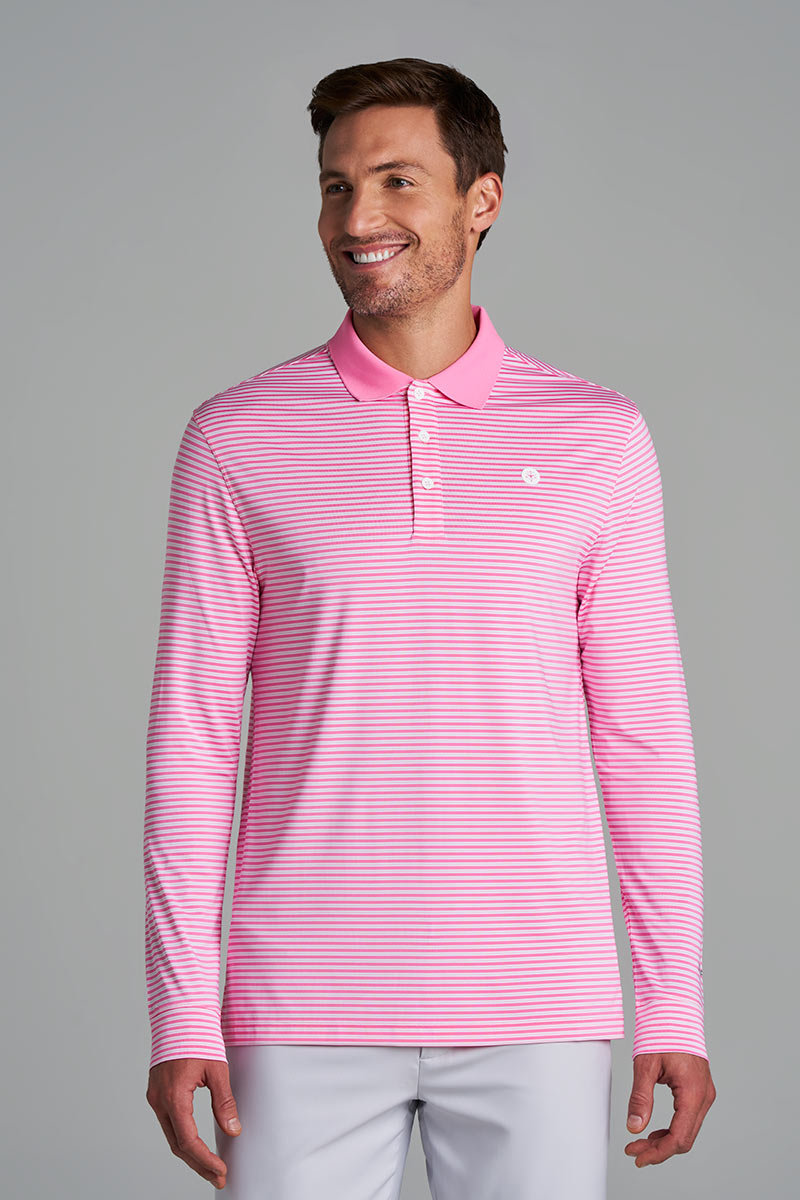Color_Flamingo Pink/White Stripe