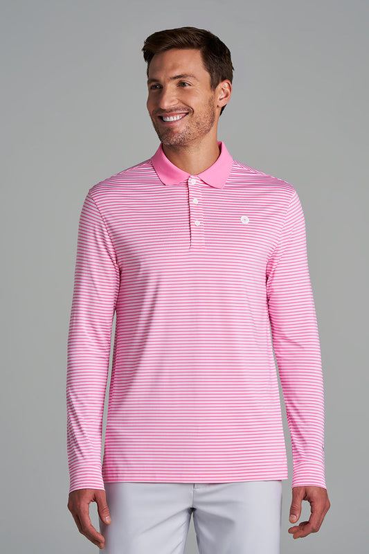 Color_Flamingo Pink/White Stripe