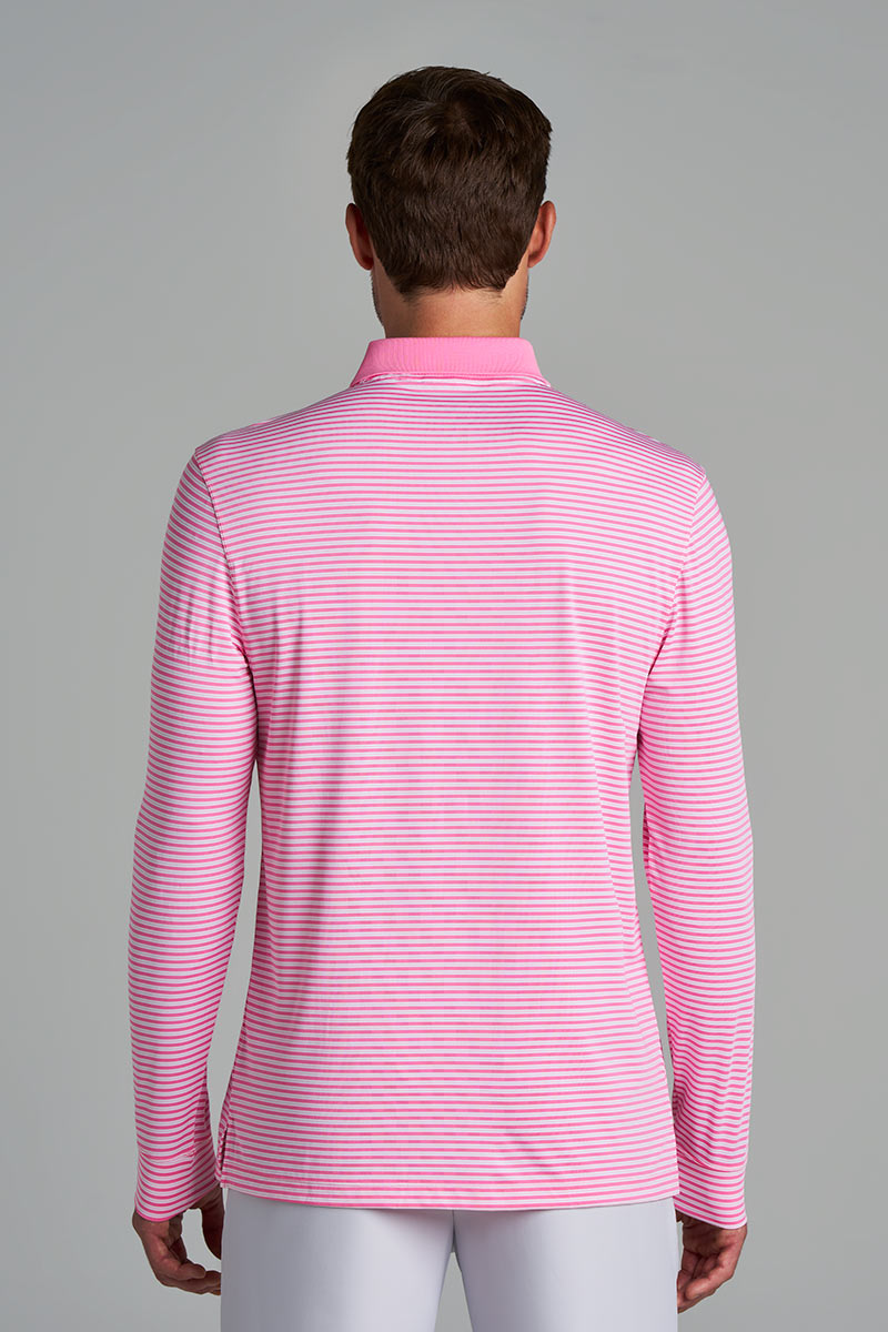 Color_Flamingo Pink/White Stripe