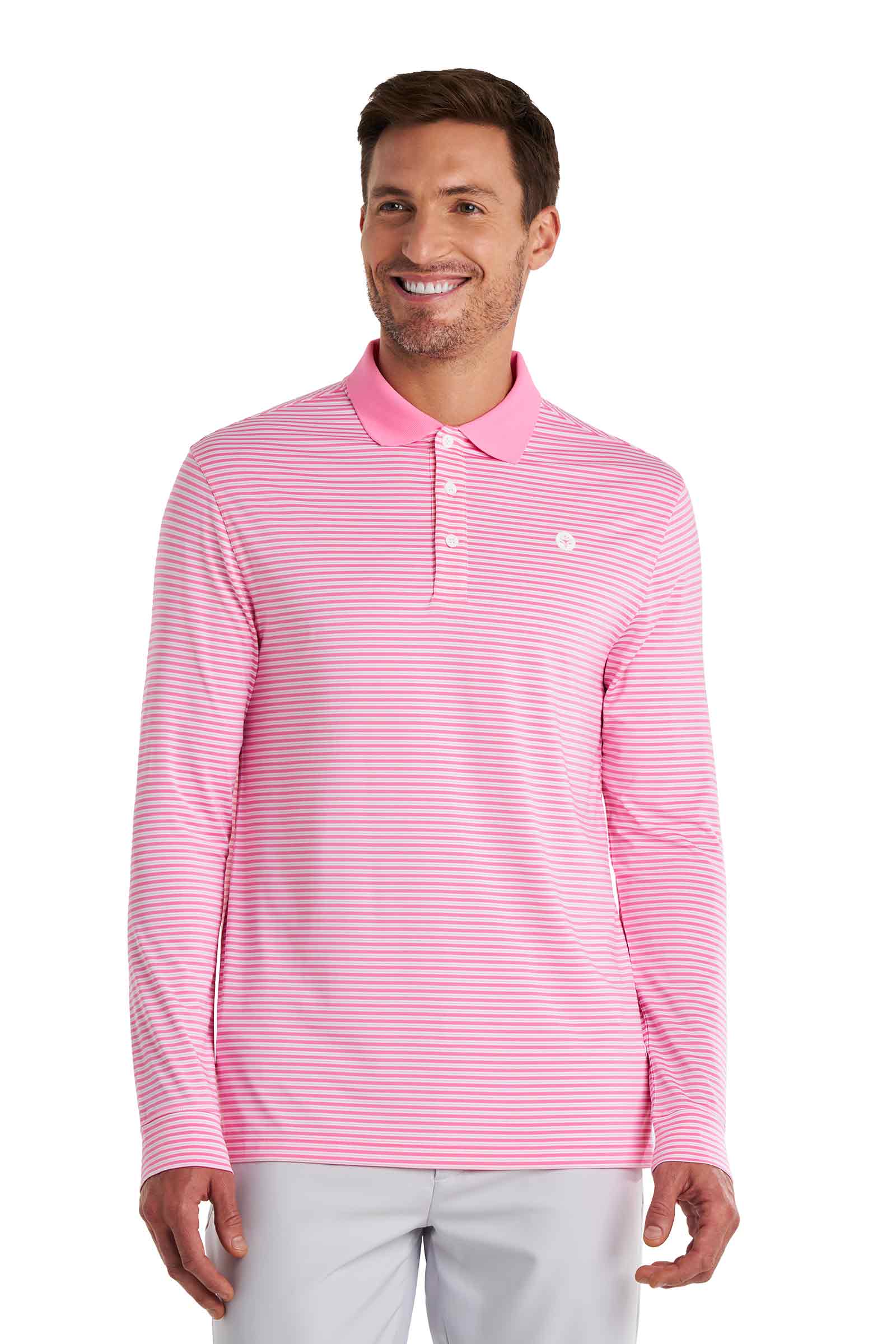 Color_Flamingo Pink/White Stripe