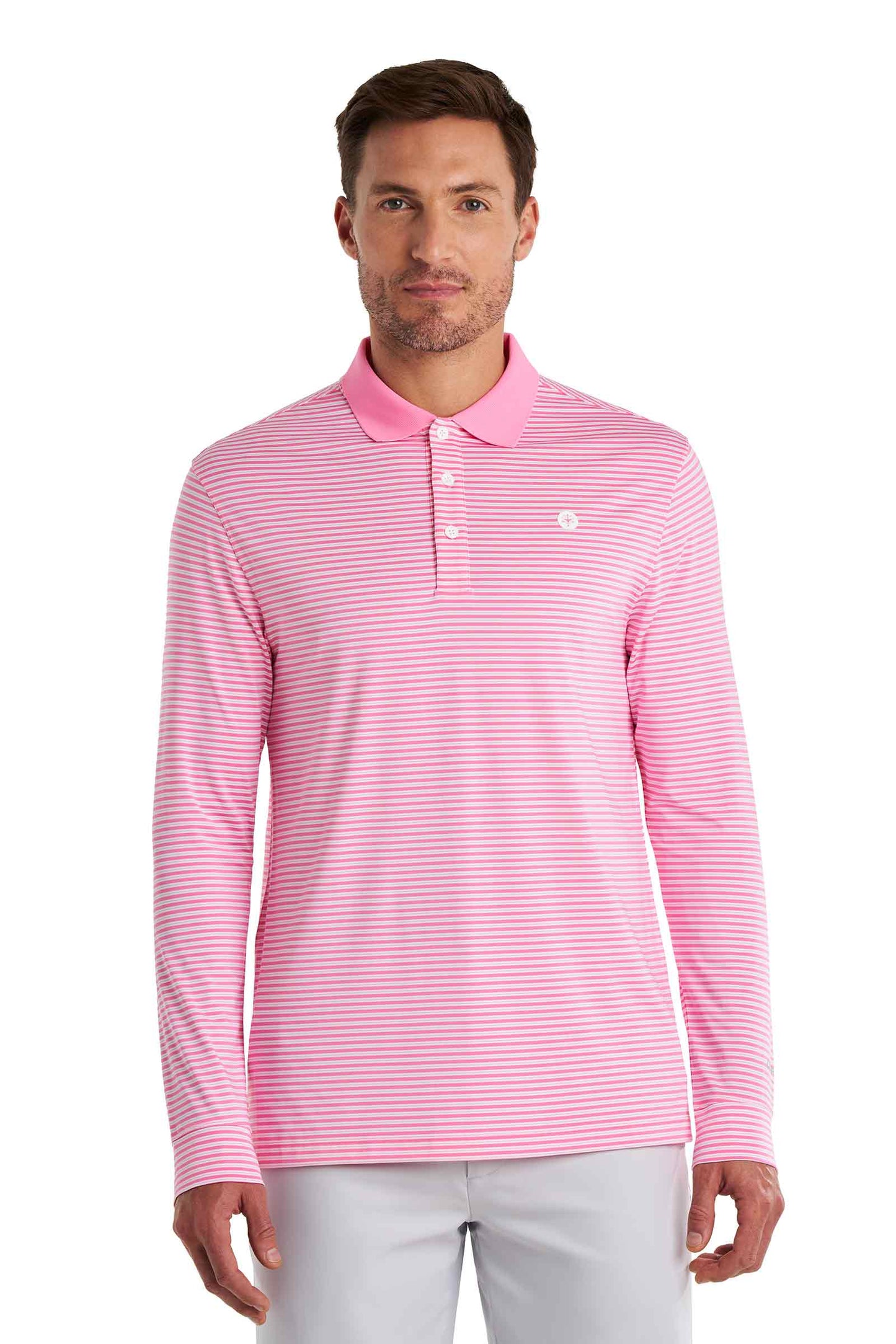 Color_Flamingo Pink/White Stripe