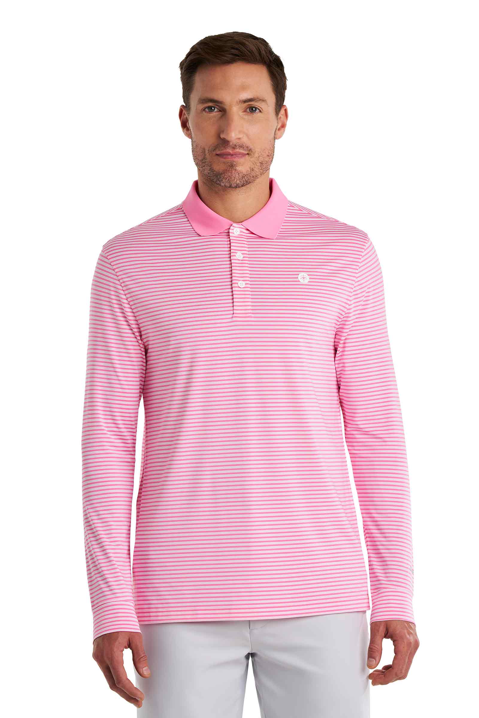 Color_Flamingo Pink/White Stripe