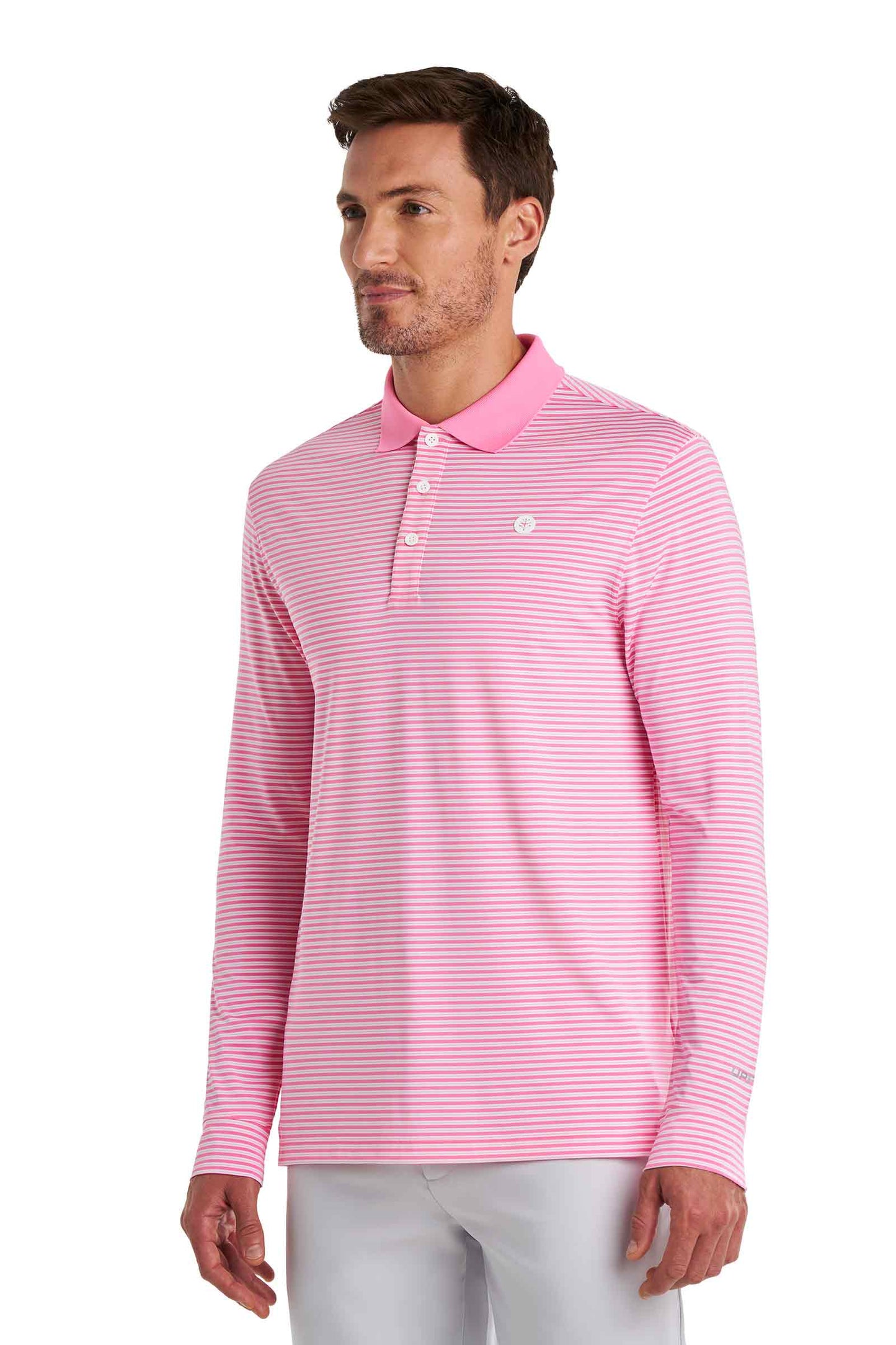 Color_Flamingo Pink/White Stripe