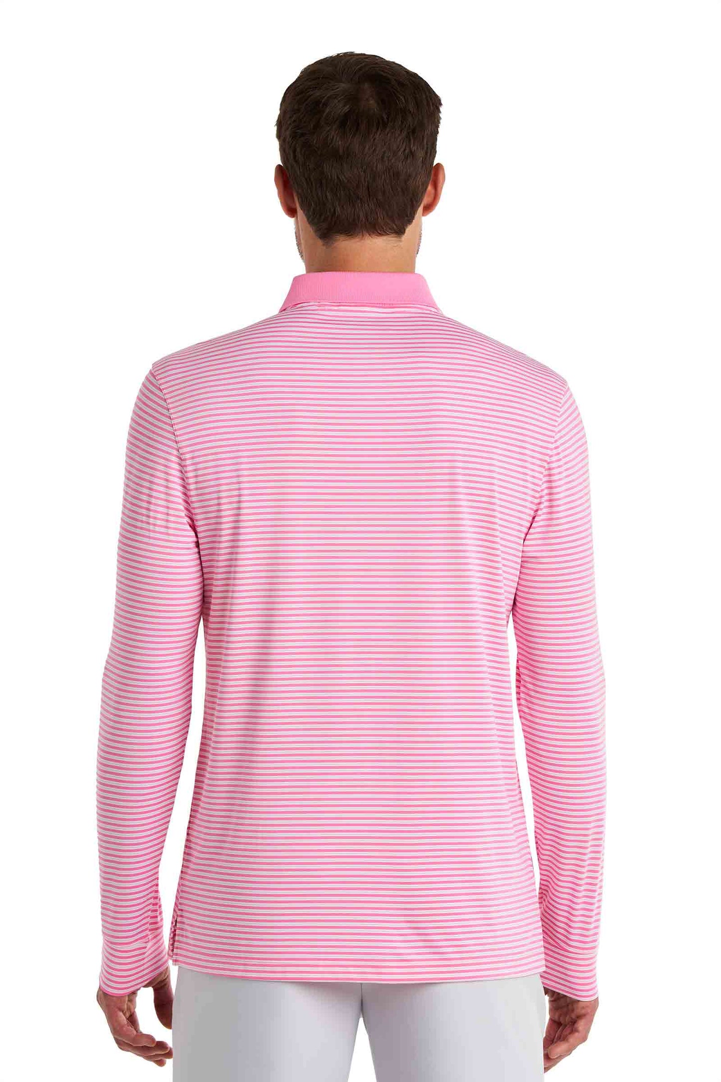 Color_Flamingo Pink/White Stripe