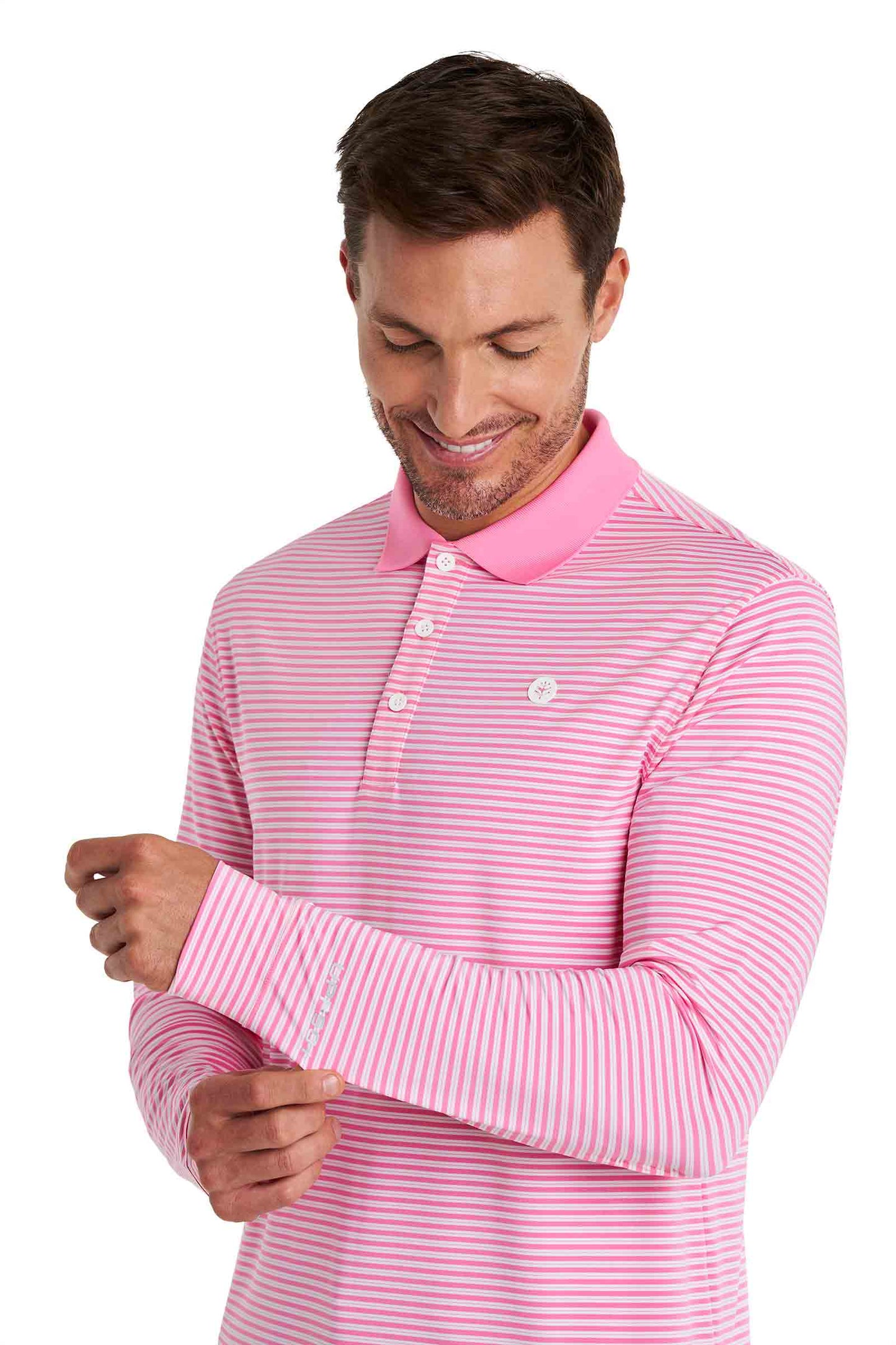 Color_Flamingo Pink/White Stripe