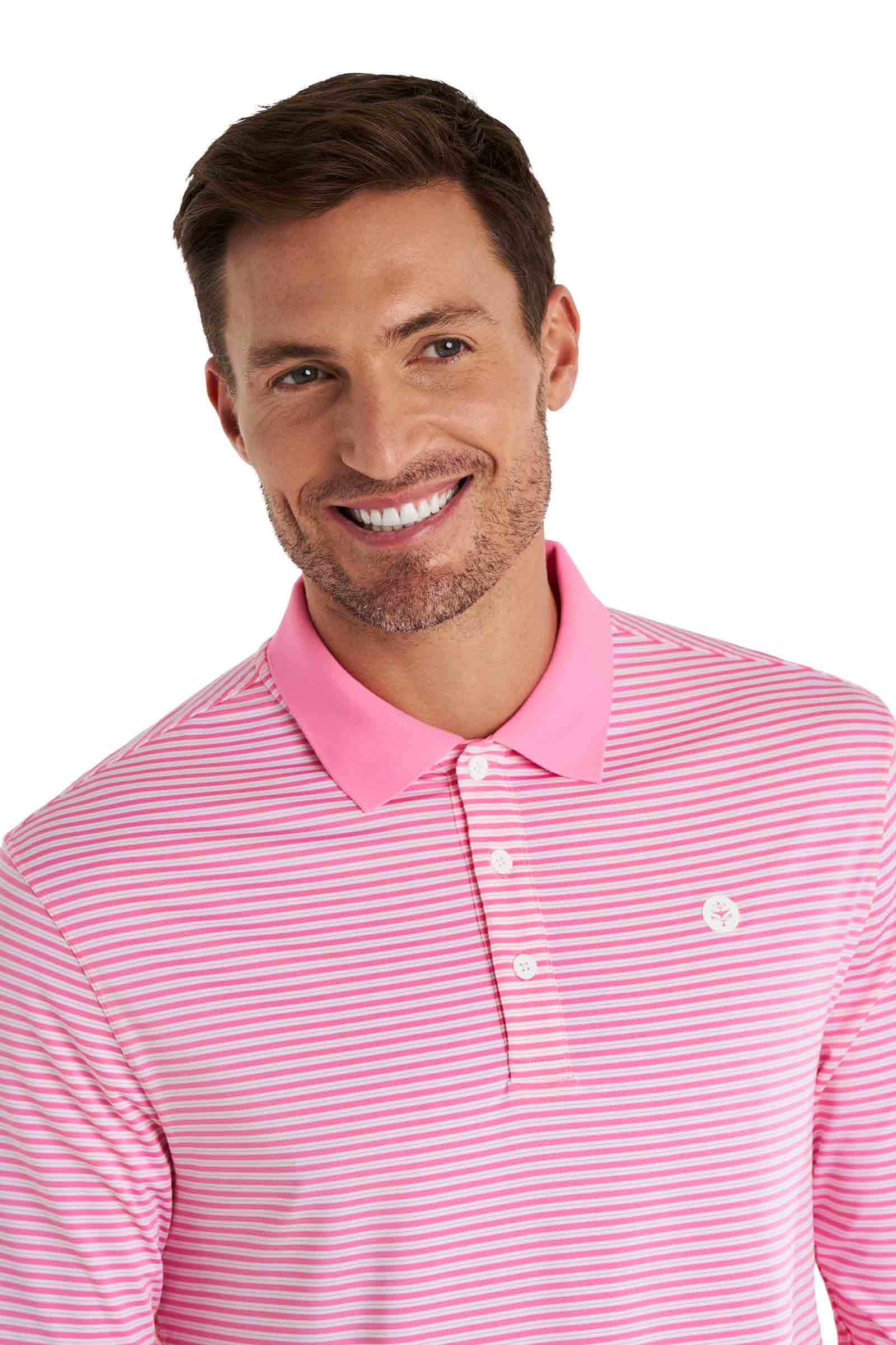 Color_Flamingo Pink/White Stripe
