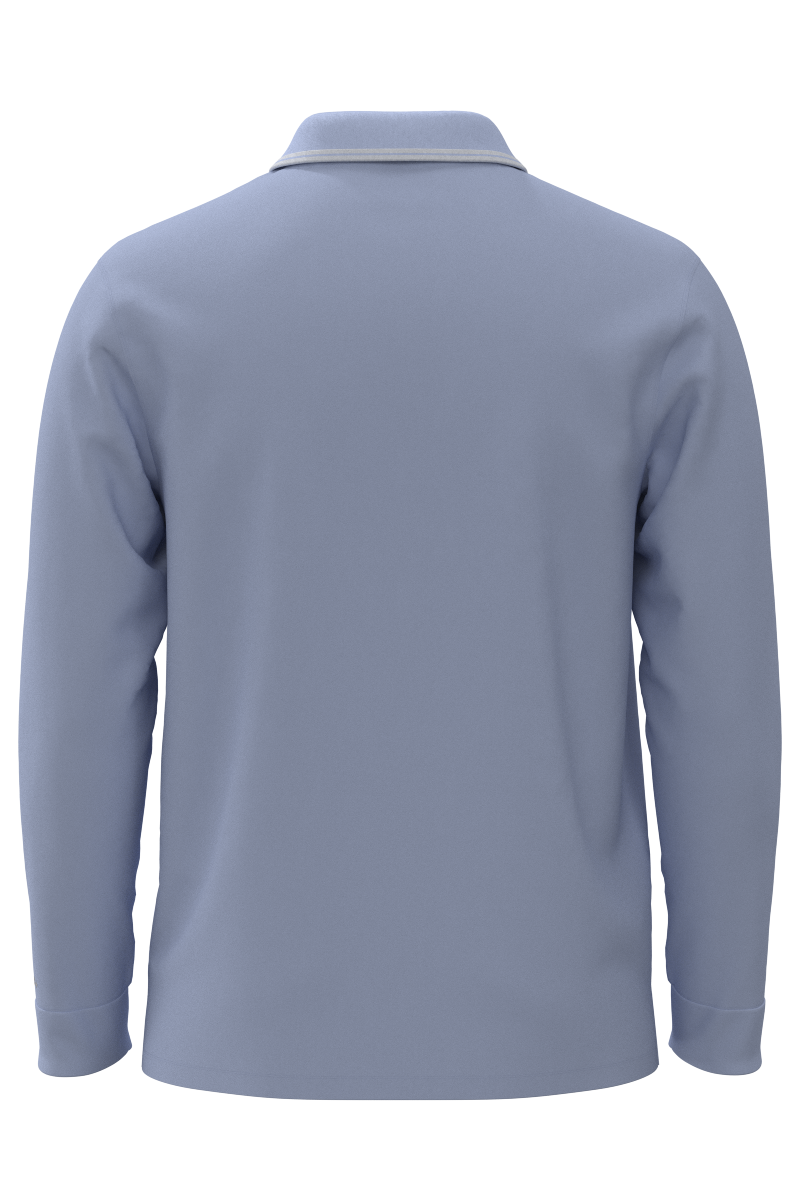 Men's Erodym Long Sleeve Golf Polo | Periwinkle