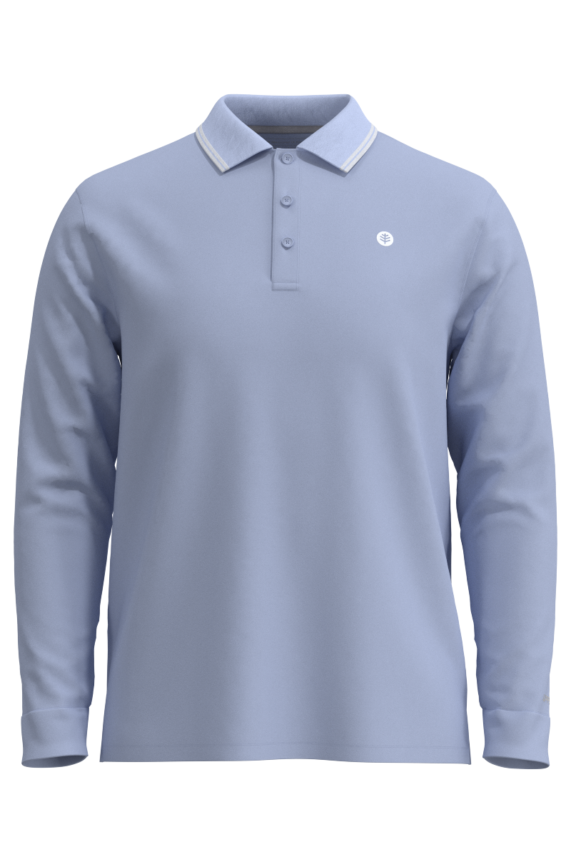 Men's Erodym Long Sleeve Golf Polo | Periwinkle