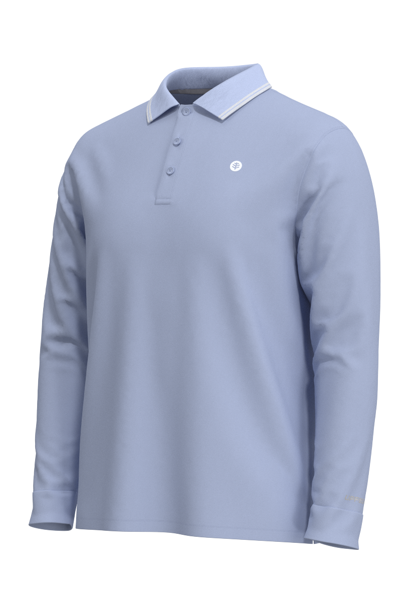 Men's Erodym Long Sleeve Golf Polo | Periwinkle