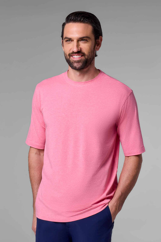 Men's Morada Everyday Short Sleeve T-Shirt | Flamingo Pink Heather