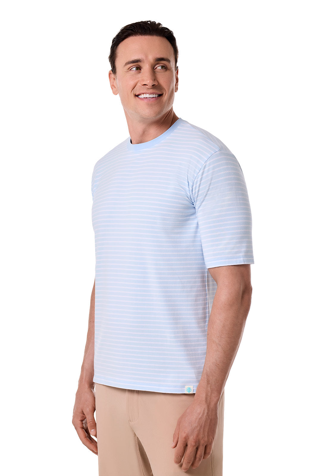 Men's Morada Everyday Short Sleeve T-Shirt | Skyride/White Stripe